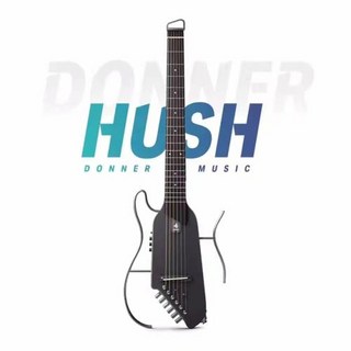 사일런트기타 Donner HUSH-I PRO 헤드리스 무소음 어쿠스틱 일렉트릭 기타 휴대용 분리형 여행용 HUSH, 7) HUSH-I Black, 1개, 7) HUSH-I Black