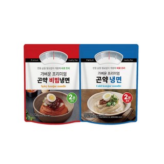 대신곤약 여름별미 곤약냉면 세트 – 프리미엄 곤약 물냉면 5개 + 비빔냉면 5개, 총 500g, 10개 구성 대신곤약 여름별미 곤약냉면 세트 – 프리미엄 곤약 물냉면 5개 + 비빔냉면 5개, 총 500g, 10개 구성