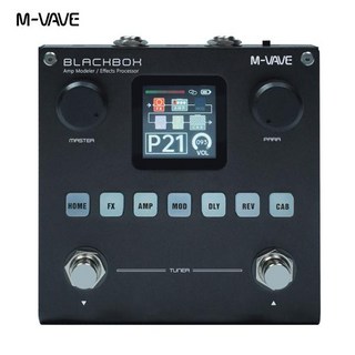 M-VAVE BLACKBOX 다기능 기타/베이스 이펙트 페달 이펙터 80개의 편집 가능한 프리셋 6개의 이펙트 모듈, 1개