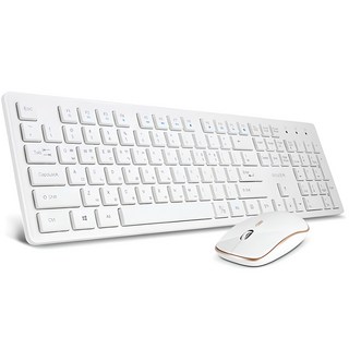 아이리버 2.4G 무선 키보드 + 마우스 세트 IR-WMK5000W, 화이트, 일반형
