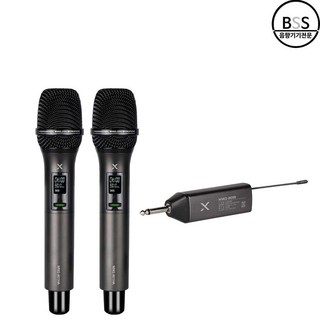 MYFIX 무선마이크 MW2-901HA 1채널 C타입 휴대용 가정용 노래방 강의 행사, 2채널 핸드핸드