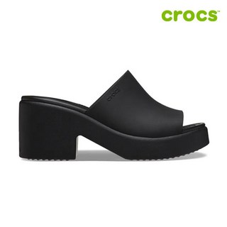 크록스 브루클린 슬라이드 힐 여성샌들 209408-060