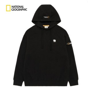 [백화점 선별상품] 내셔널지오그래픽 세미오버핏 BEAR 와펜 후디 MTM N231UHD010 168173