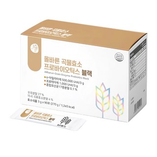 올바른 곡물효소 프로바이오틱스 블랙, 270g, 1개