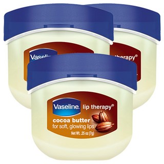 바세린 립 테라피 립밤, 코코아 버터, 7g, 3개