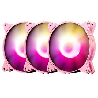 다크플래쉬 C6MS RGB (3PACK) 시스템 케이스 쿨러 (핑크), 3개