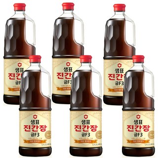 샘표 진간장 금F3 1.7L, 6개
