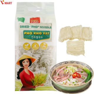 베트남 반포코 쌀국수면 banh pho kho (쌀 88% 함유), 10개, 1kg