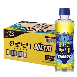 진로 토닉워터 에너지 300ml 24병, 24개