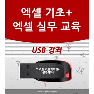 엑셀 배우기 교육 기초 실무 USB 책 교재 보다 좋은 강좌 대표 이미지 - 아이스크림 추천