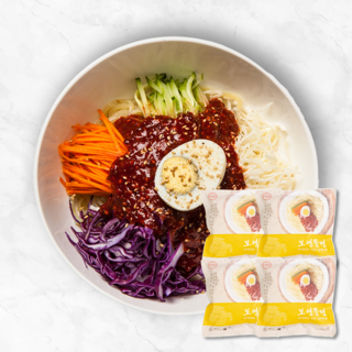 보영만두 쫄면 2인분 안매운맛, 510g, 4개