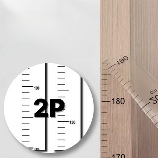 아트릴리 심플 접착식 무타공 키재기 벽 스티커