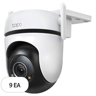 타포 4MP 고화질 회전형 듀얼 안테나 WiFi CCTV 실외용 유선, Tapo C520WS, 9개