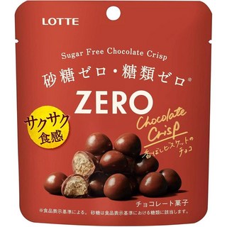ロッテ 일본직구 롯데 제로 무설탕 초콜릿 크리스프 1.0온스(28g) x 10팩, 10개