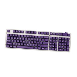 SA 프로필 108 키 세트 키 캡 DIY 사용자 정의 기계식 키보드 멀티 컬러, 450x110x15mm., PBT., 보라색 흰색 글자