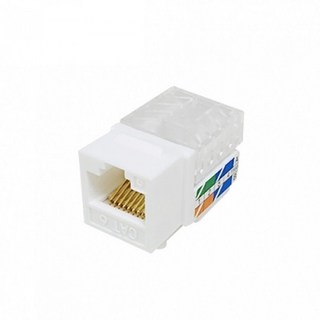 LANstar CAT.6 UTP 키스톤잭 모듈 L-Type 화이트