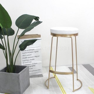 북유럽 인스 윈드 바 스툴 모던하고 심플한 그물 블랙 밀크티 디저트 숍 카페 프런트 하이 체어, 04 65CM Same as picture, 1개