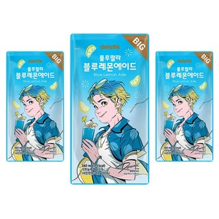 델라페 블루레몬에이드 340ml 8개(유통기한임박)편의점 아이스파우치음료, 8개