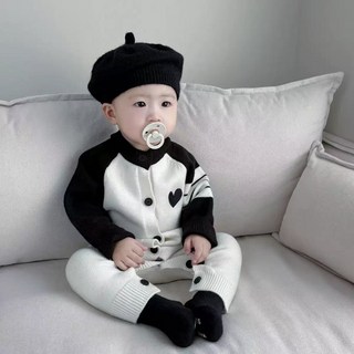 영유아 여아 남아 공용 하트니트