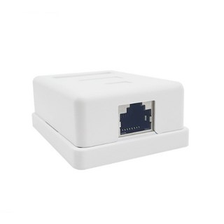 CAT6 STP 1포트랜선공박스 사무실인터넷선정리 아울렛커버, 1개