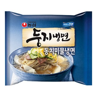 농심 둥지 동치미 물냉면 161gx16봉, 농심 둥지 동치미물냉면 161g 16개, 16개