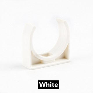 PVC 파이프 클램프 고정 U형 클립 수도관 지지대 정원 관개 시스템 튜브 피팅 5 50 개 20mm 25mm 32mm 40mm 50mm 63/75 110mm, White, 5Pcs, 5개