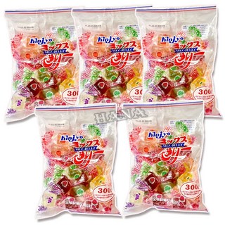 킨죠제과 과일 믹스 젤리, 300g, 5개