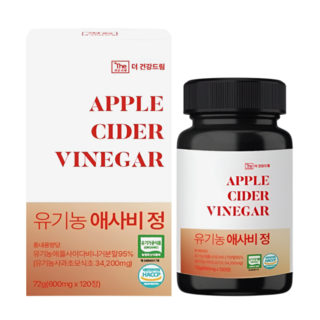 더건강드림 유기농 애사비 정 95% 600mg, 1개, 120정