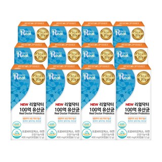 리얼닥터 100억 유산균 400mg x 30캡슐, 90정, 12박스