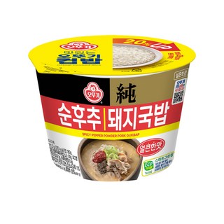 오뚜기 컵밥 얼큰 순후추 돼지국밥, 10개, 311.5g