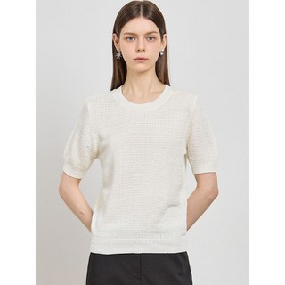 쉬즈미스 크로쉐 고급짜임 니트 탑 택가격 108000원