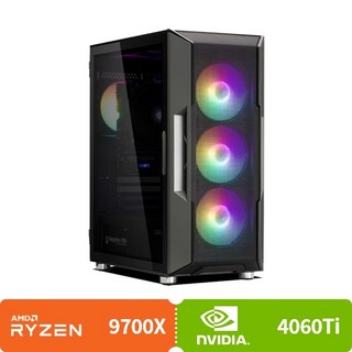 [컴퓨존] 아이웍스X-0048 조립PC 조립컴퓨터 (9700X/4060Ti/32GB/1TB/FD) Free DOS 1TB 32GB 블랙 상품 이미지