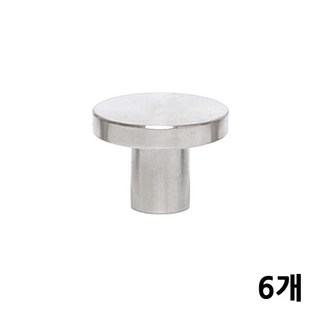 철물바다 1구손잡이 링크 실버 중, 6개