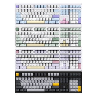 한성컴퓨터 TFG Cloud MaX CF 염료승화 유무선 기계식 키보드, 크림 치즈 또각(적축) 45g, 써피, 적축