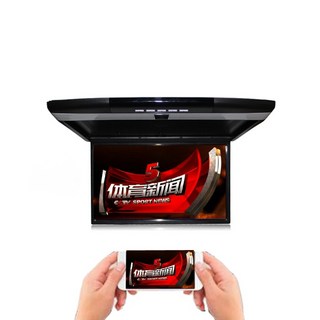 SUV 카니발 팰리세이드 투싼 싼타페 천장 모니터 차량용 tv 15 17 인치, 15인치 MP5+HDMI  블랙