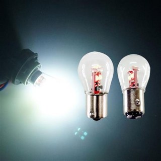 12V용 양면6발 LED램프 화이트, 더블타입, 1개