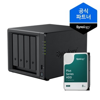 시놀로지 나스 DS425+ 8TB (8TBx1) 4베이 HAT3300 정품HDD 포함