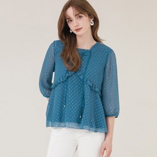 막스까르띠지오 패턴 아일렛 블라우스 1844264