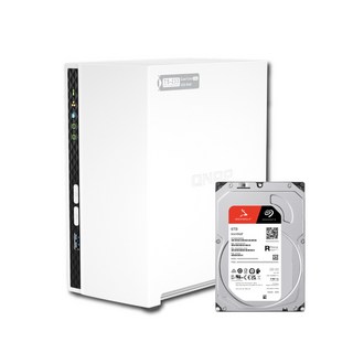 큐냅 TS-233-KR NAS 2Bay 스토리지 합본 씨게이트 Ironwolf 6TB X 1개 HDD 포함, 단품