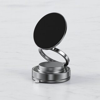 이키맥세이프 가품주의 360도 회전 초강력흡착 진공 차량용 자석 거치대, 나이트 블랙, 1개