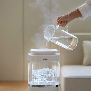 한일 이지필 글라스 가열식 물멍 가습기 3.5L 대용량 HGSP-3500R