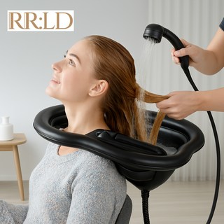임산부 머리감기 세발기 아이 노인 환자용 침상 누워서 장애인 샴푸 대야 편안한 피부 저자극 에어 튜브, 1개, 블랙