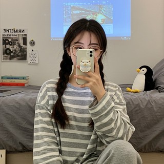 시즈올 여성 잠옷 상하의 세트 수면 긴팔 파자마 홈웨어
