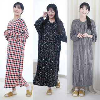 별별모아 피치기모 오버핏 롱원피스 홈웨어원피스 잠옷 여성실내복