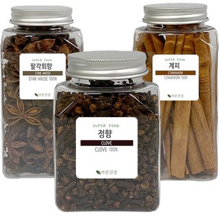 VIN CHAUD 뱅쇼 재료 키트 – 계피스틱 80g, 정향 120g, 팔각회향 100g (1세트) 뱅쇼시럽 VIN CHAUD 뱅쇼 재료 키트 – 계피스틱 80g, 정향 120g, 팔각회향 100g (1세트) 뱅쇼시럽
