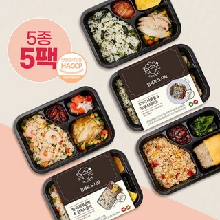 임셰프도시락 5종 냉동도시락 직장인도시락 건강도시락 식단관리, 5개