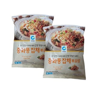 청정원 중화풍 잡채볶음밥 혼밥간편식 즉석냉동밥, 1세트, 800g