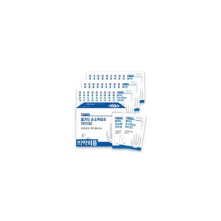 올가드 의약외품 손소독제 알콜 소독티슈 개별포장 100매입x2팩, 올가드 의약외품 손소독제 알콜 소독티슈 개별포장 100, 2개