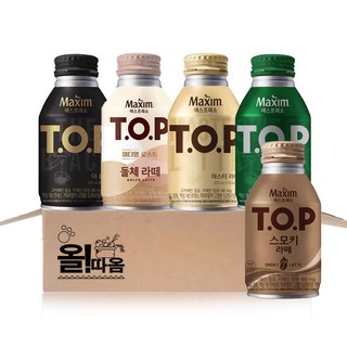 올따옴 티오피 캔커피 275ml 5종 기획세트 11호(스위트아메리카노+더블랙+마스터라떼+돌체라떼+스모키라떼)