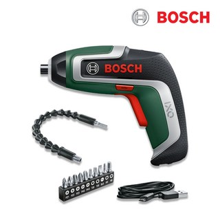보쉬 IXO 7 FLEXI SET 충전 스크류 드라이버 3.6V 2.0Ah 비트 10종 플렉시블 비트 홀더, 1개
